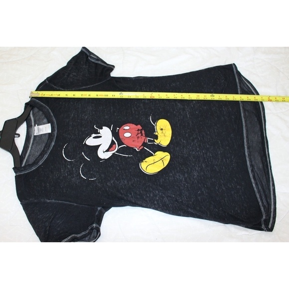 Disney - Jerry Leigh Retro Mickey Burnout Tee, Distressed sz L - Picture 4 of 6